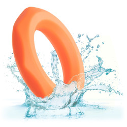 alpha ring by Calextotics Cockring Silicone Sexagon Alpha 37mm Orange